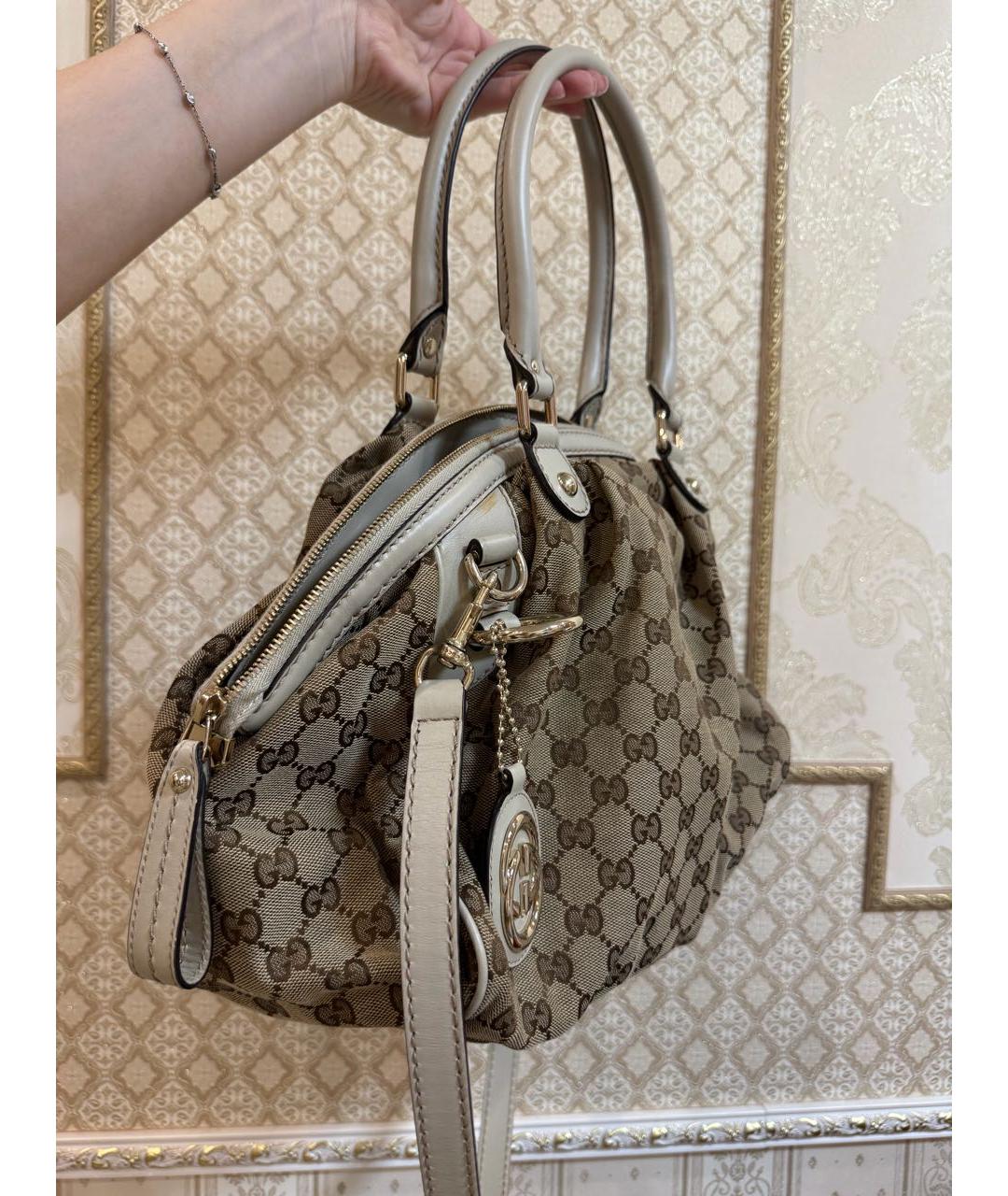 GUCCI Бежевая сумка тоут, фото 2