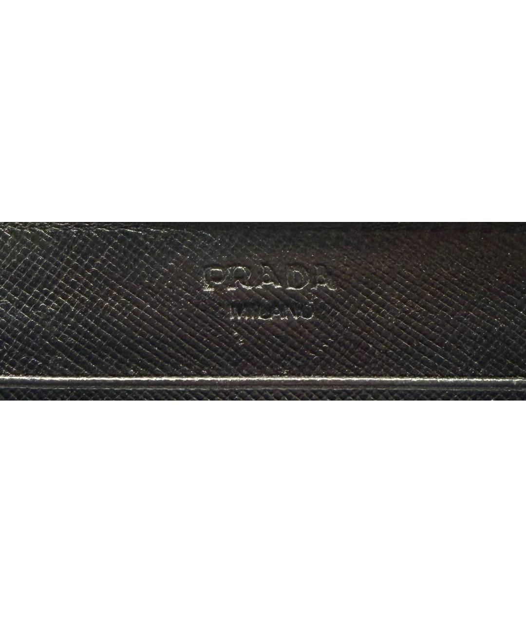 PRADA Черный кошелек, фото 5
