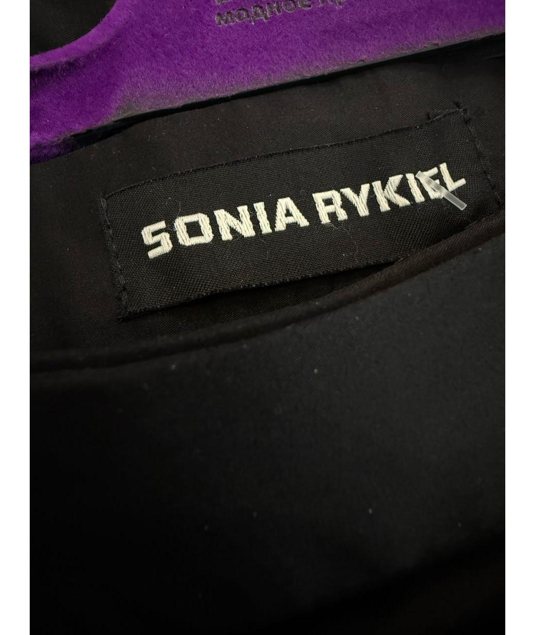 SONIA RYKIEL Черная хлопковая юбка миди, фото 4