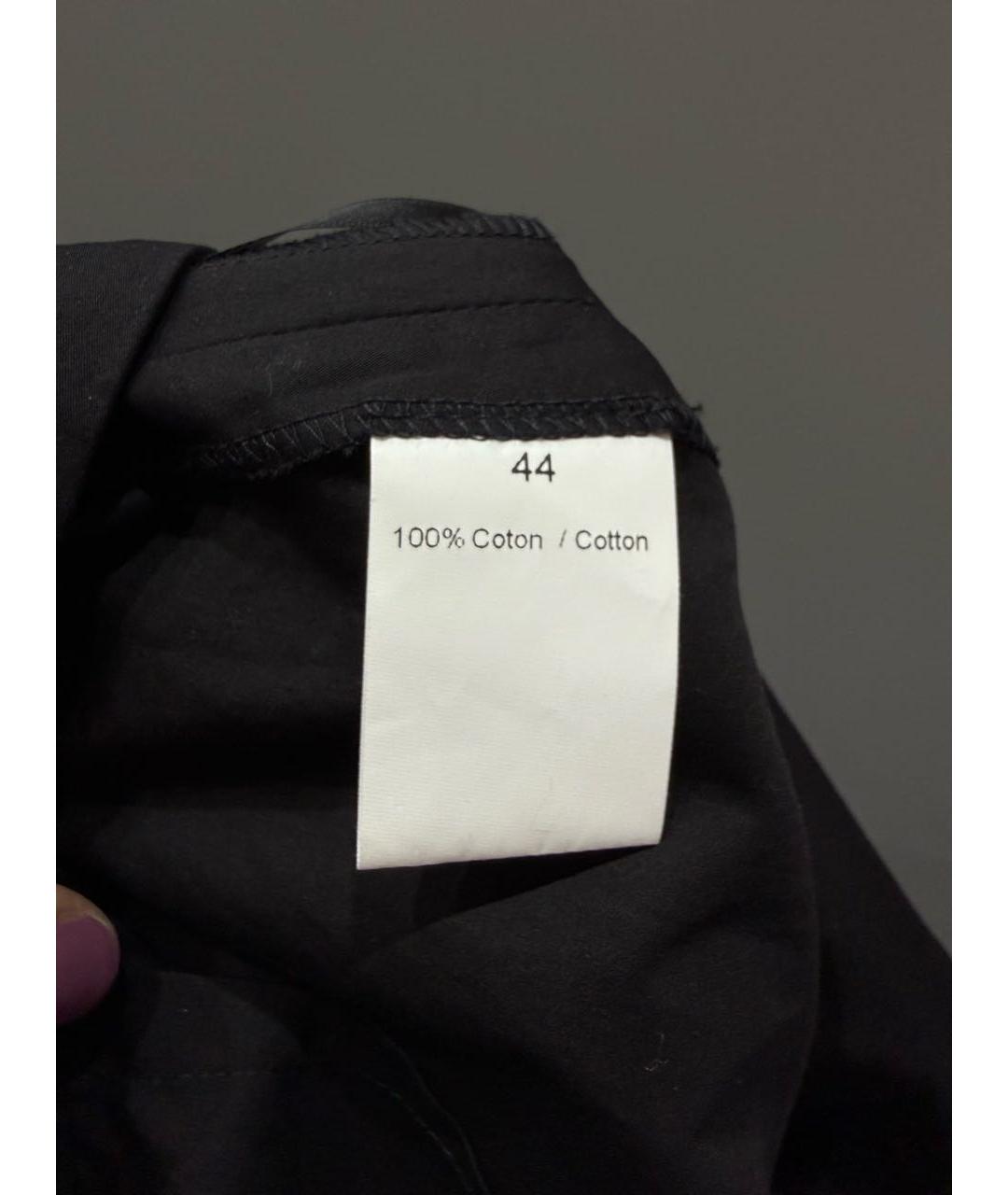 SONIA RYKIEL Черная хлопковая юбка миди, фото 3