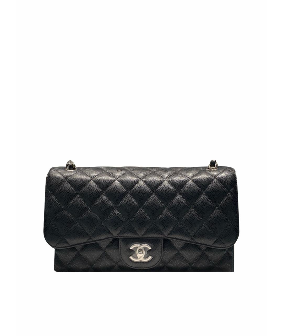 CHANEL Черная кожаная сумка через плечо, фото 1