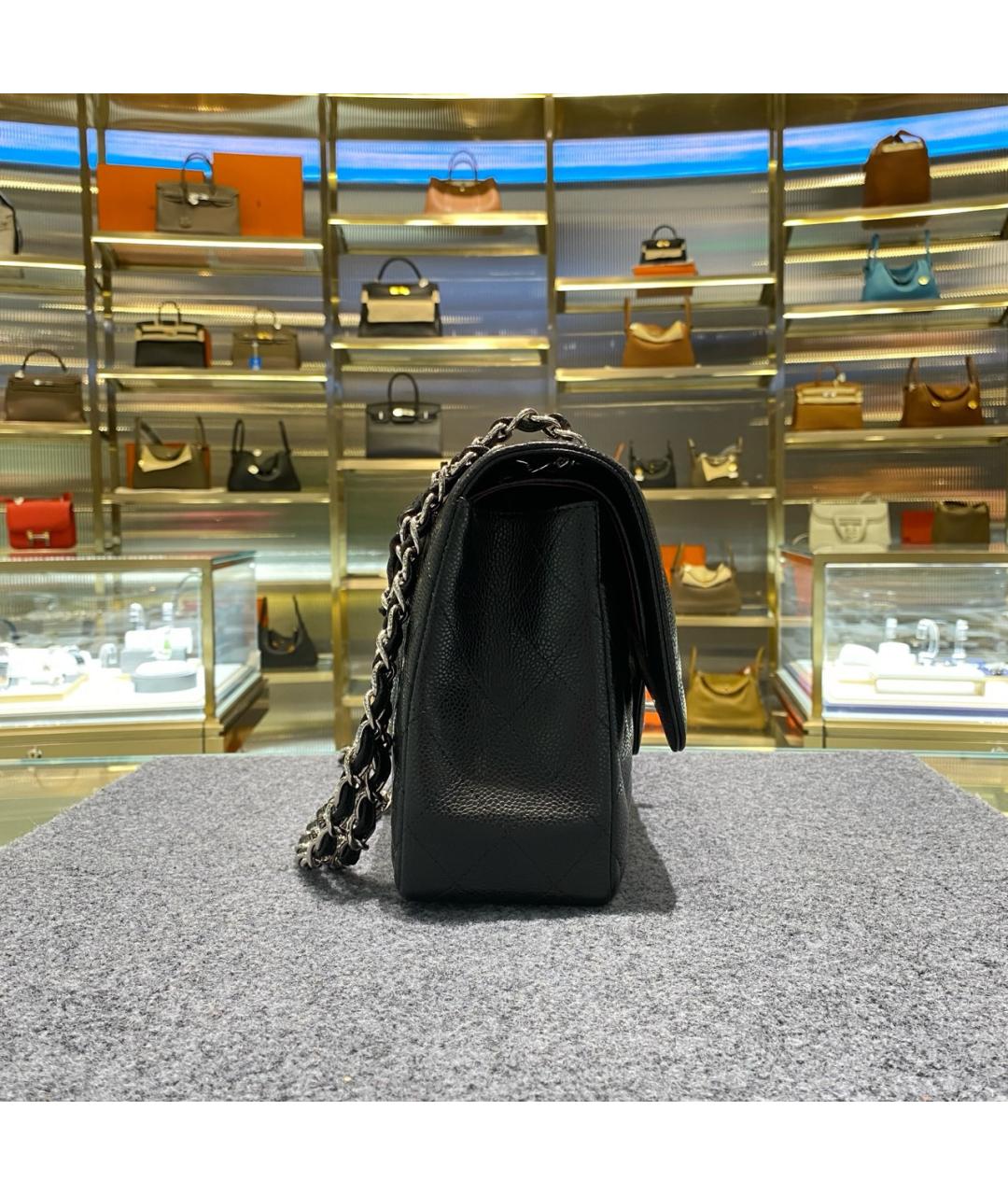 CHANEL Черная кожаная сумка через плечо, фото 4