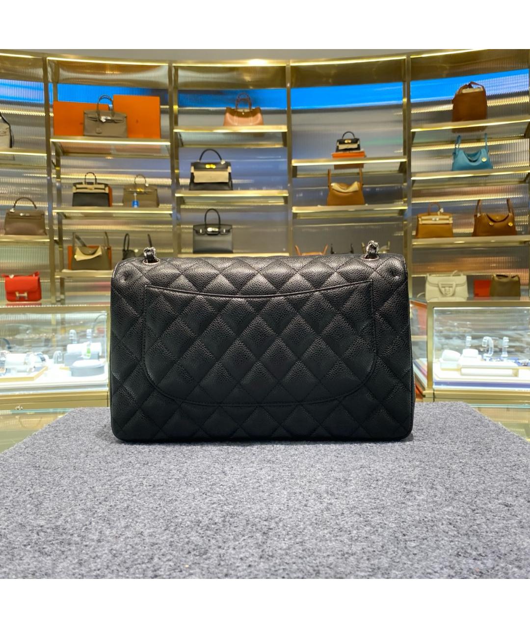 CHANEL Черная кожаная сумка через плечо, фото 2
