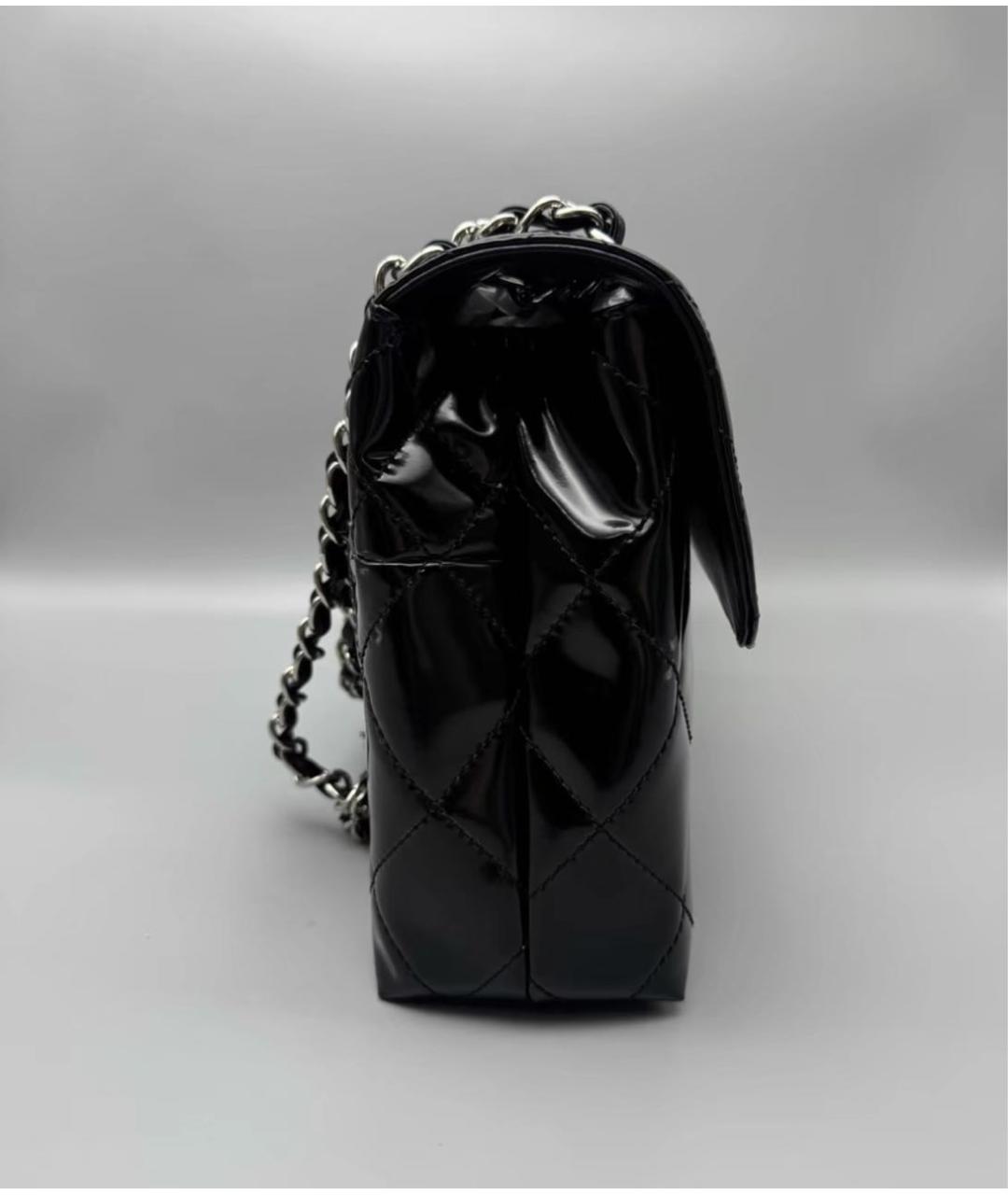 CHANEL Черная кожаная сумка через плечо, фото 4