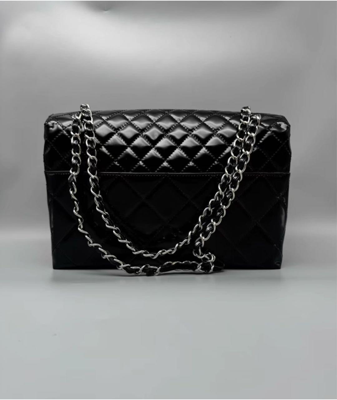 CHANEL Черная кожаная сумка через плечо, фото 3