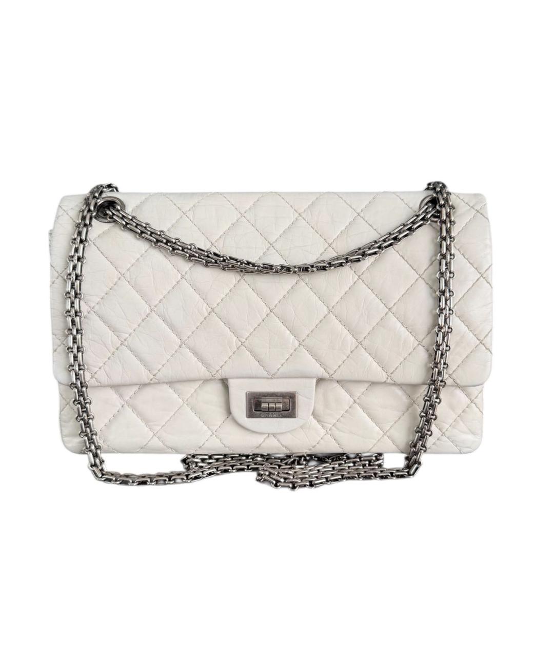 CHANEL Белая кожаная сумка через плечо, фото 9