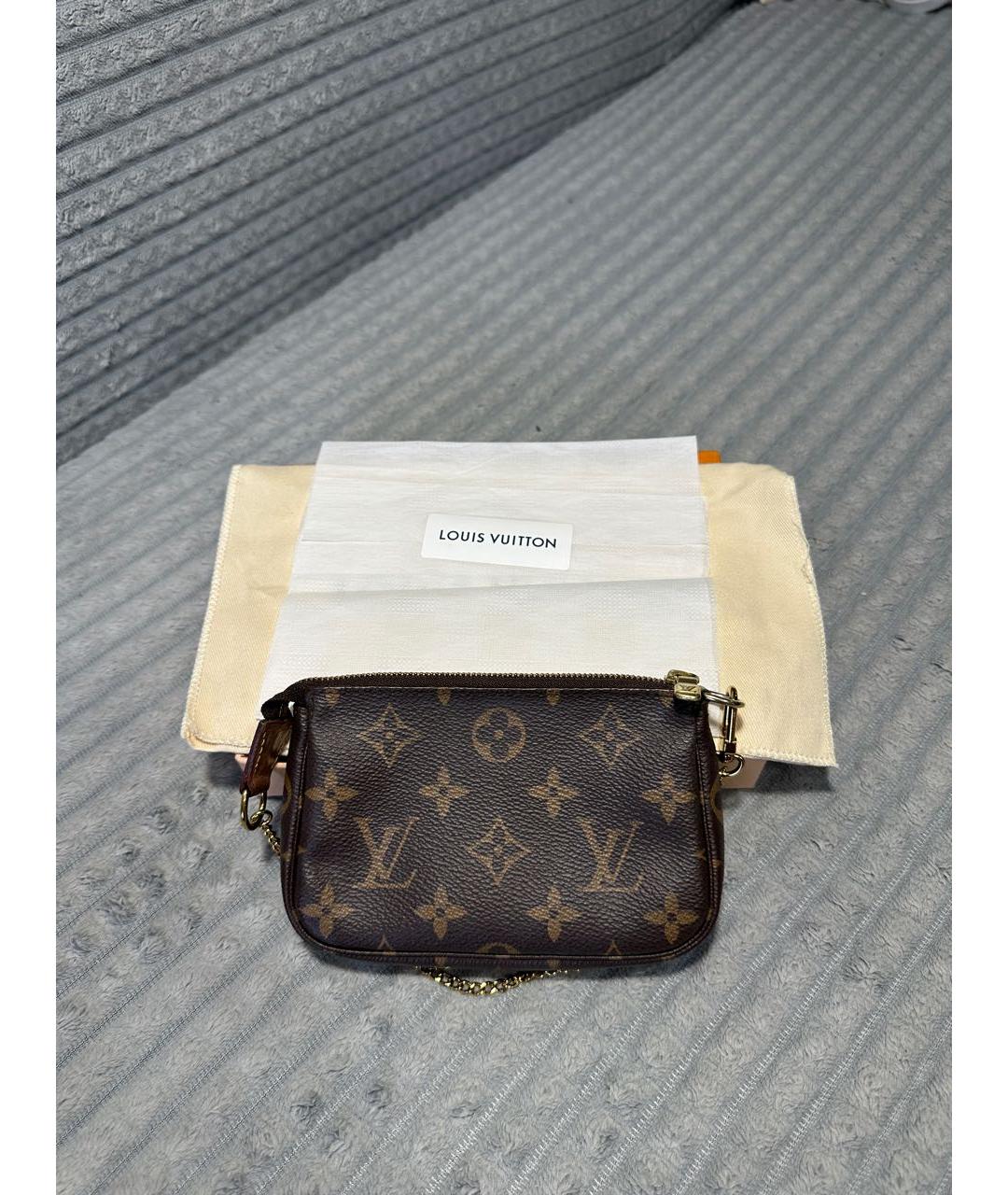 LOUIS VUITTON Коричневая сумка с короткими ручками, фото 4