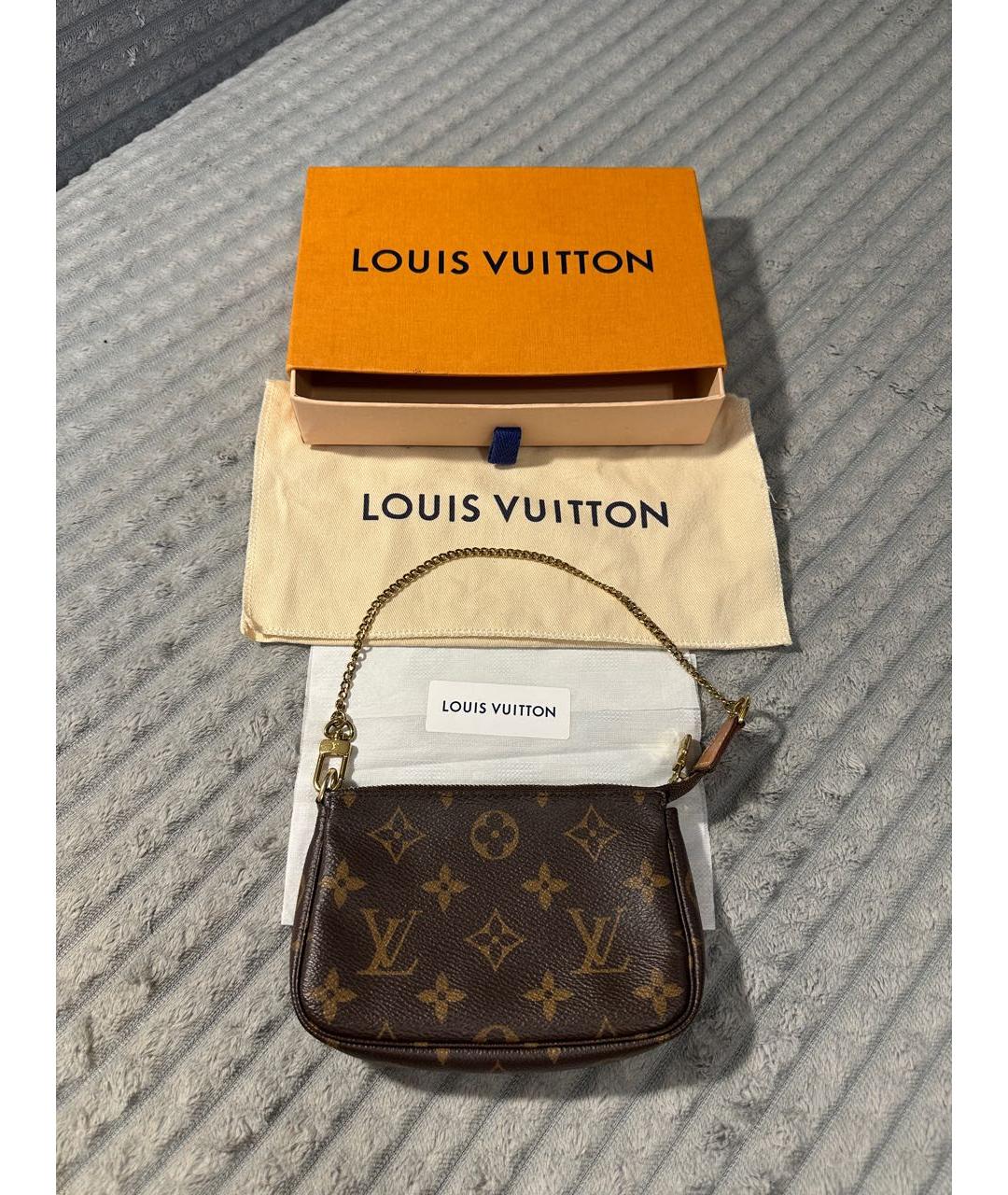 LOUIS VUITTON Коричневая сумка с короткими ручками, фото 2