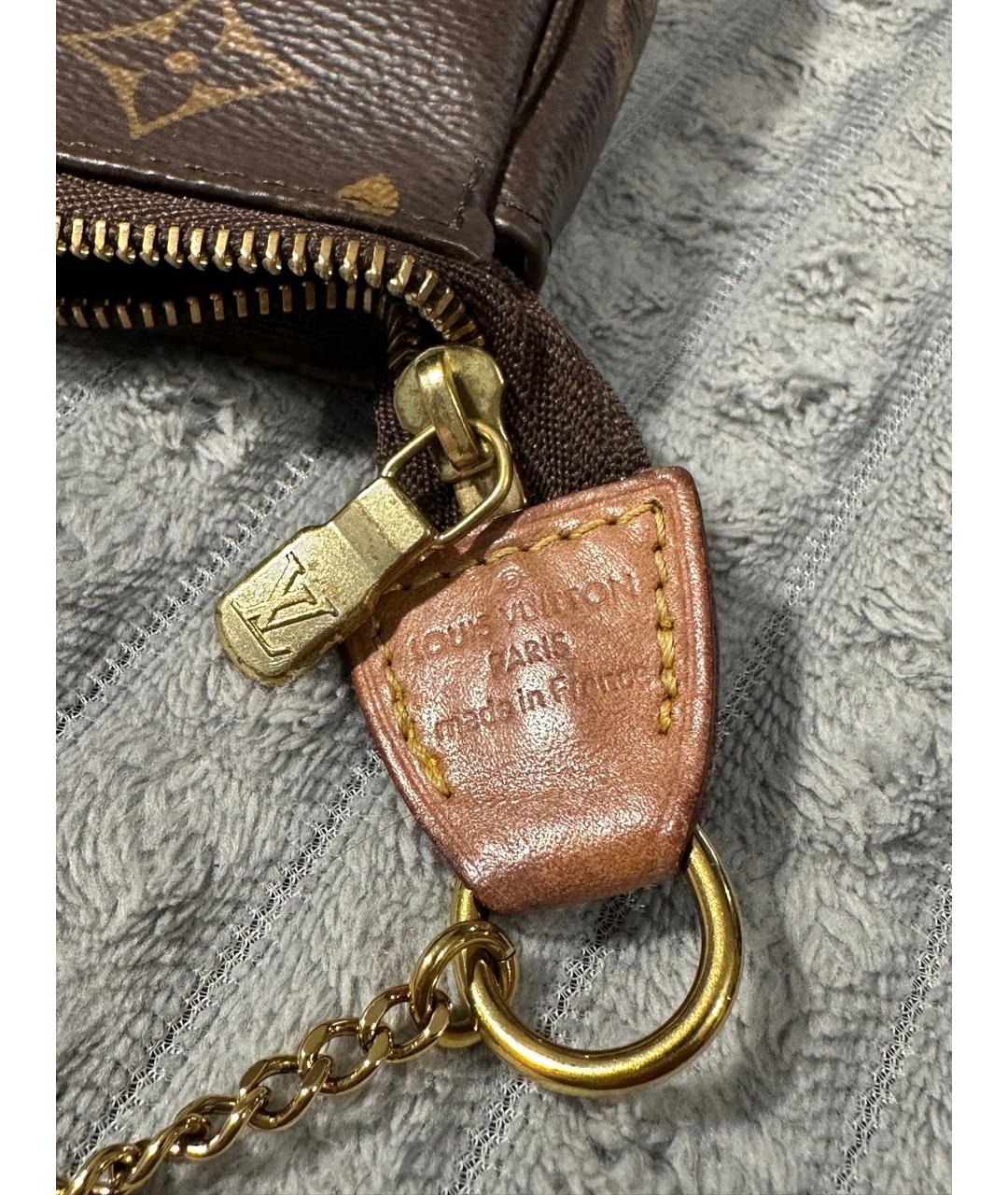 LOUIS VUITTON Коричневая сумка с короткими ручками, фото 5