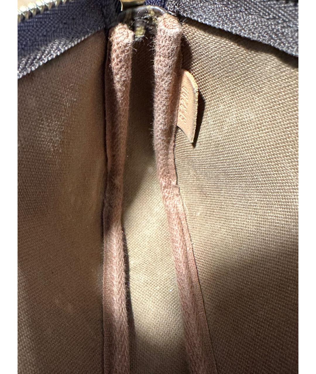 LOUIS VUITTON Коричневая сумка с короткими ручками, фото 3