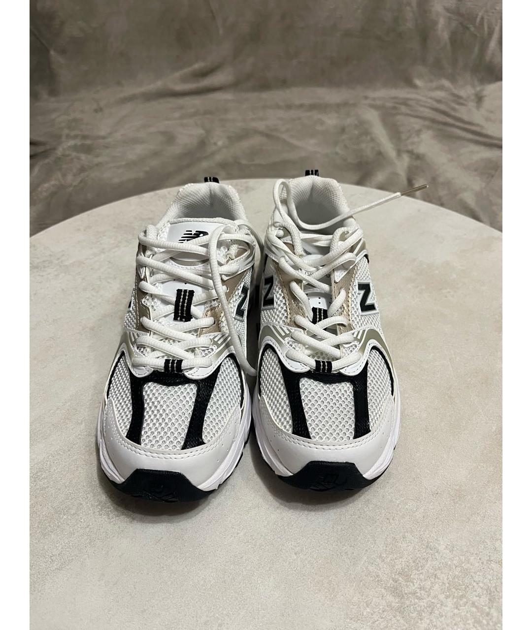 NEW BALANCE Белые текстильные кроссовки, фото 2