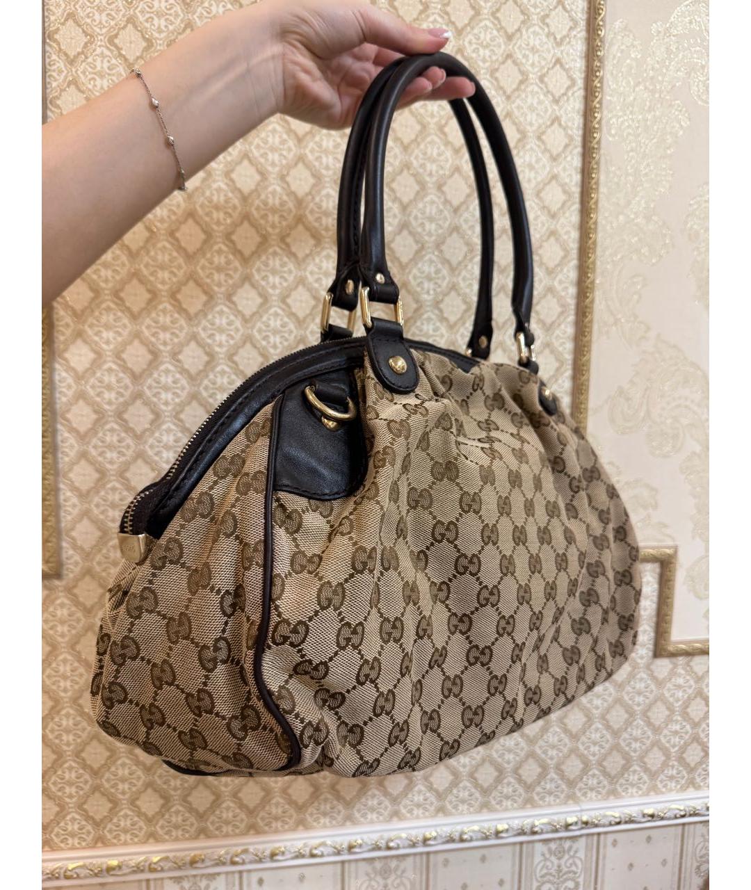 GUCCI Бежевая сумка тоут, фото 2