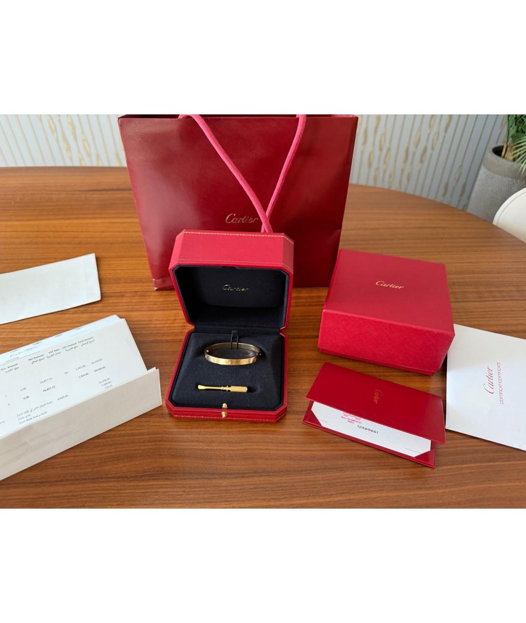 CARTIER Золотой браслет из желтого золота, фото 5