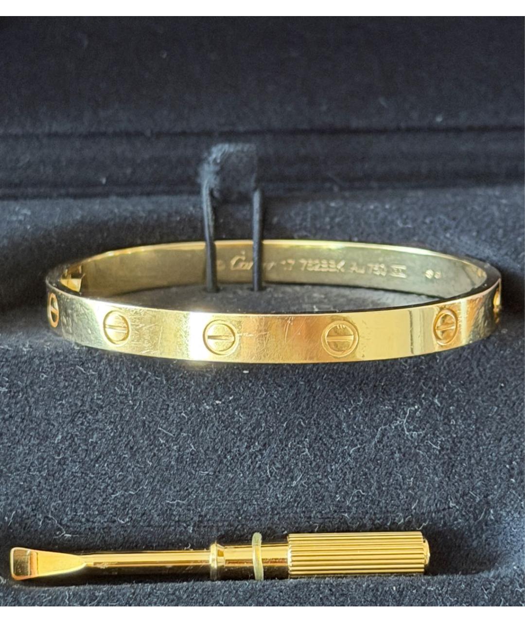 CARTIER Золотой браслет из желтого золота, фото 2