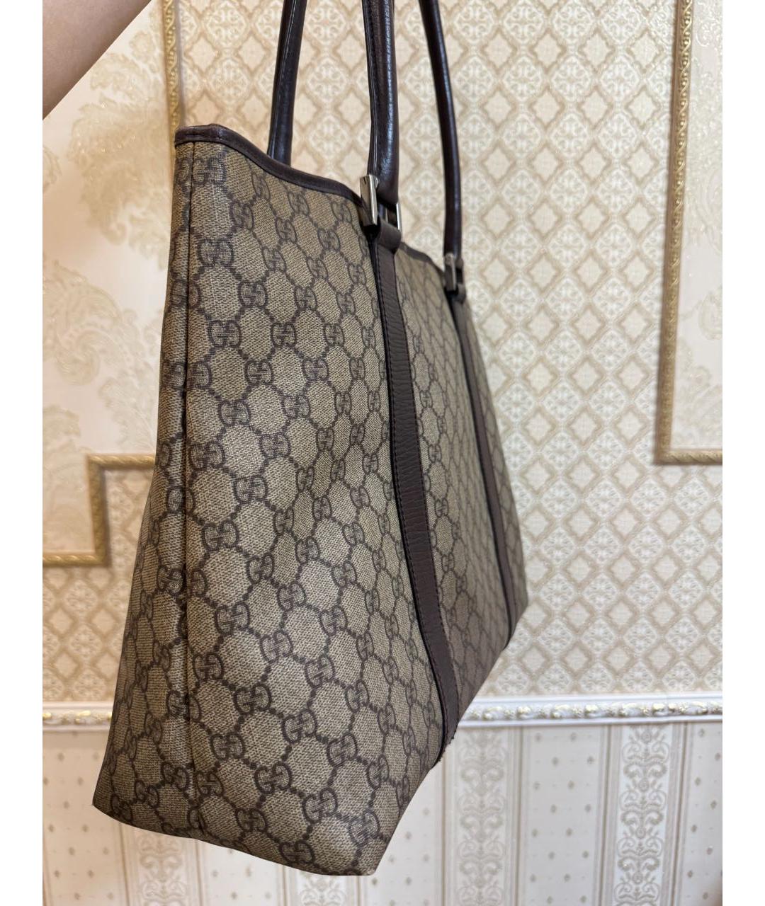 GUCCI Коричневая сумка тоут, фото 2