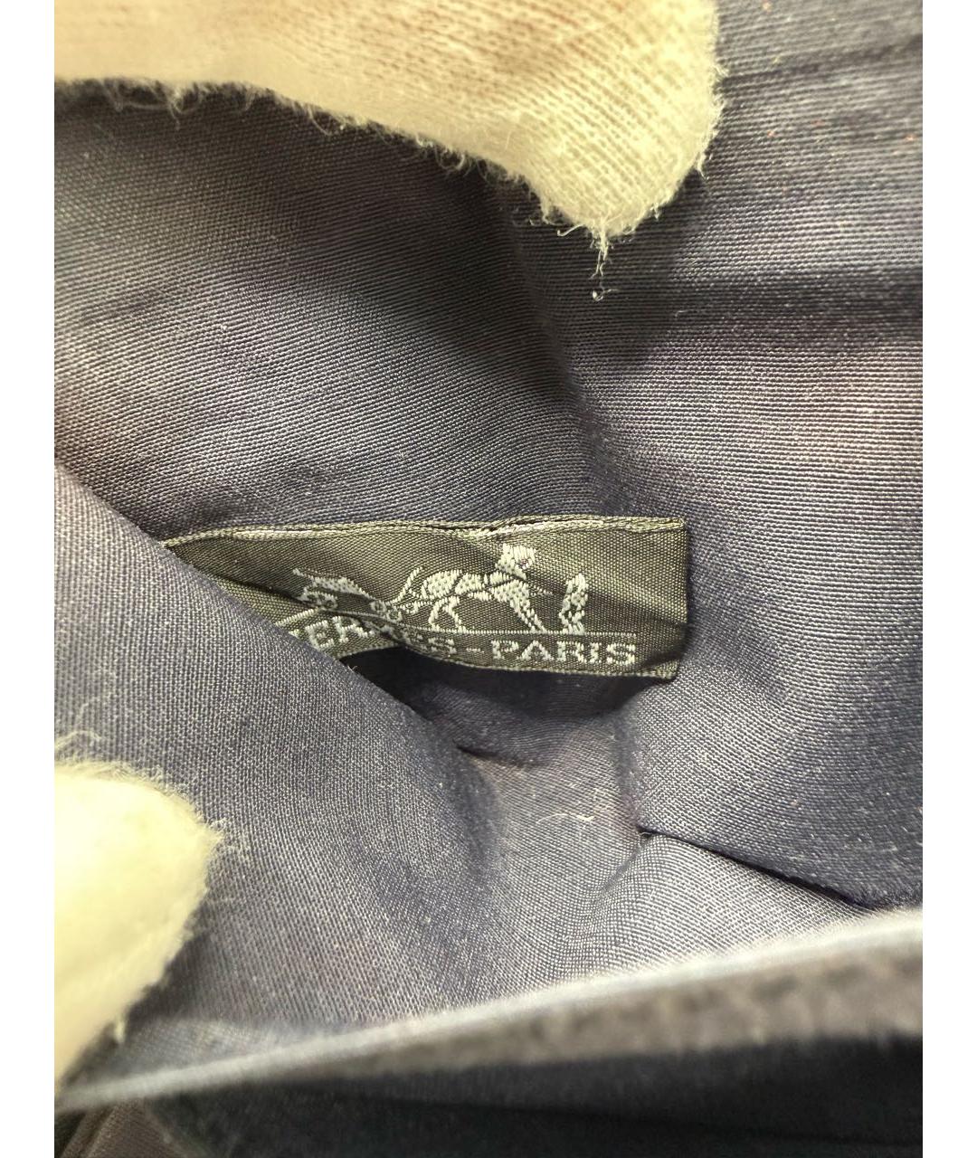 HERMES Темно-синий кошелек, фото 6