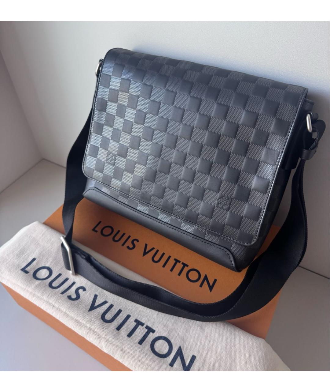 LOUIS VUITTON Черная сумка на плечо, фото 2