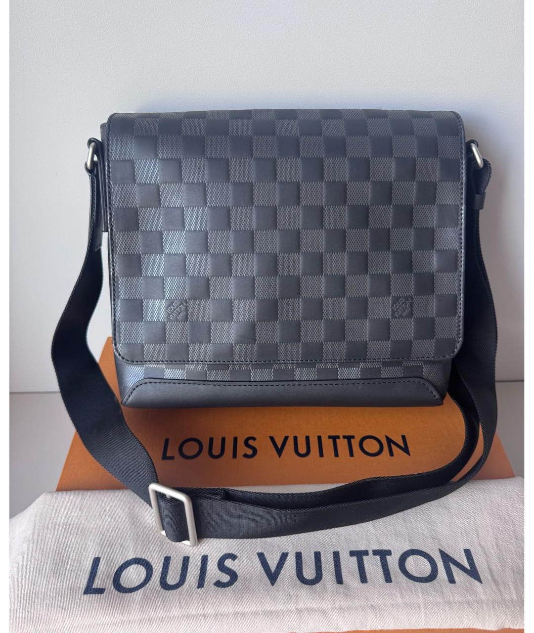 LOUIS VUITTON Черная сумка на плечо, фото 9