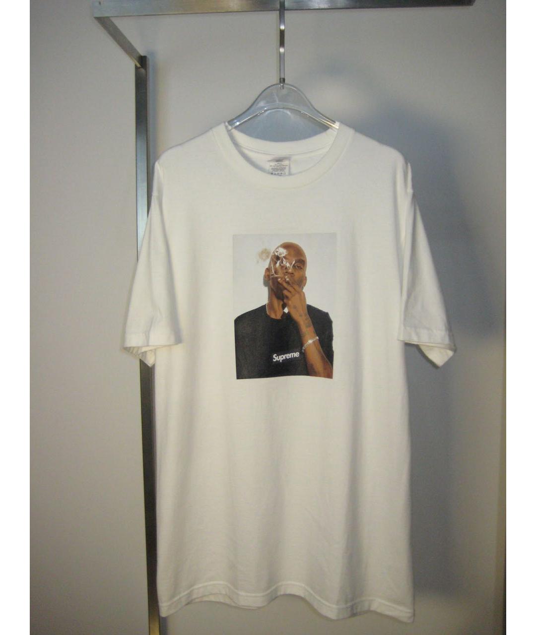 SUPREME Белая хлопковая футболка, фото 5