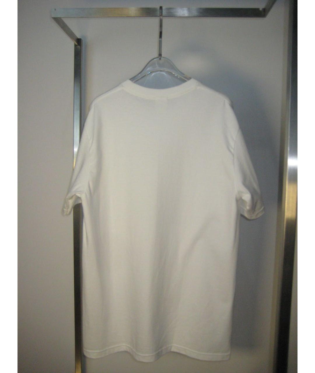 SUPREME Белая хлопковая футболка, фото 4