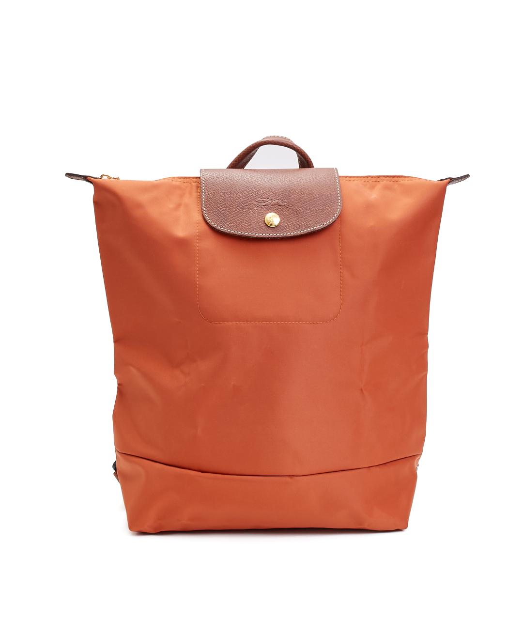 LONGCHAMP Оранжевый тканевый рюкзак, фото 8