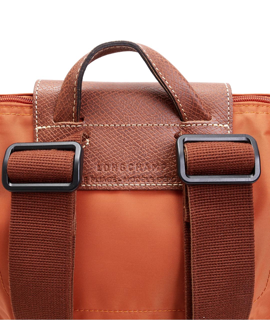 LONGCHAMP Оранжевый тканевый рюкзак, фото 6