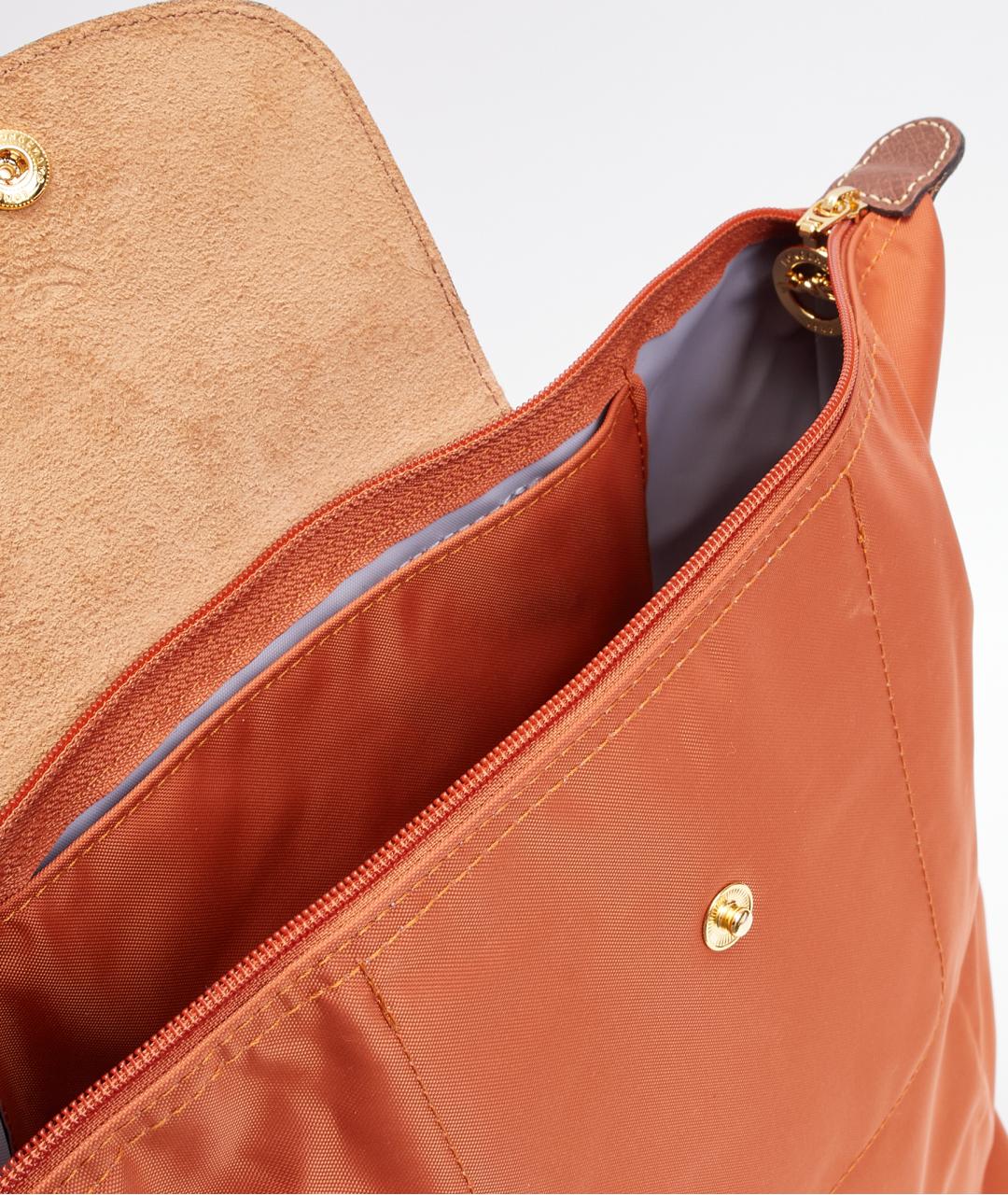 LONGCHAMP Оранжевый тканевый рюкзак, фото 5