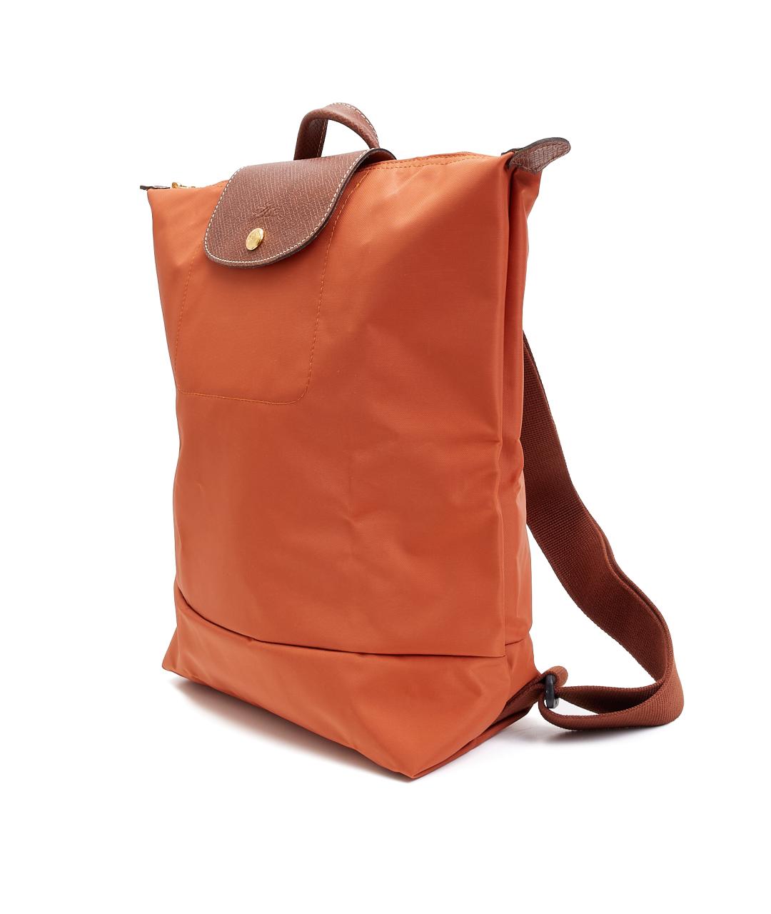 LONGCHAMP Оранжевый тканевый рюкзак, фото 2