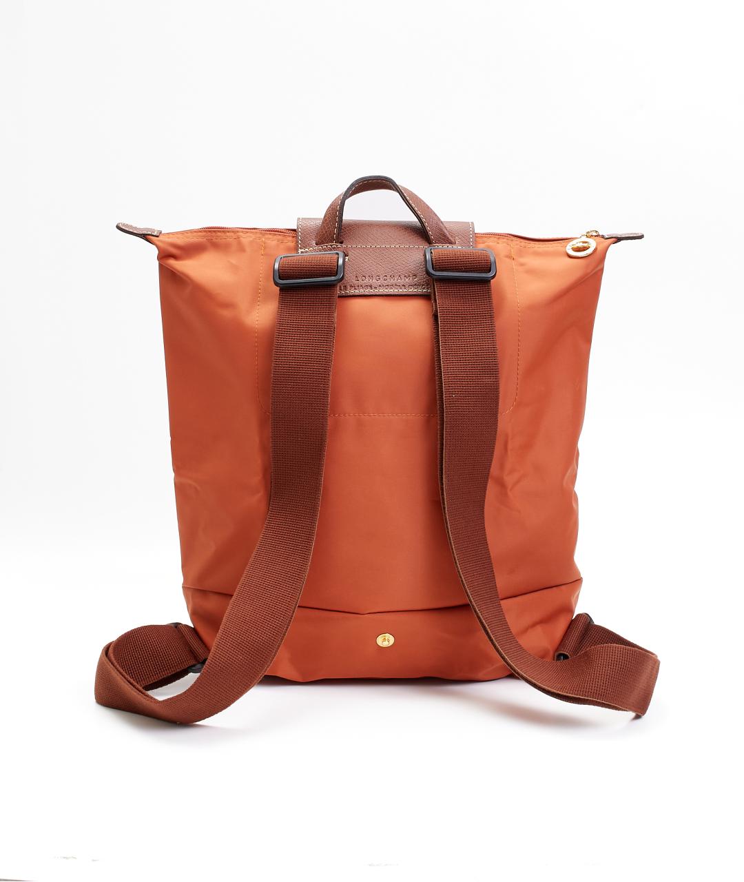LONGCHAMP Оранжевый тканевый рюкзак, фото 3