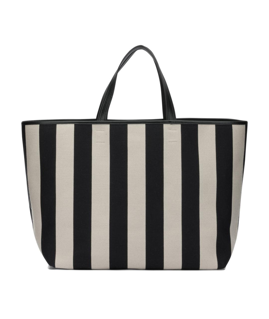 Ami Paris Черная хлопковая сумка тоут, фото 2