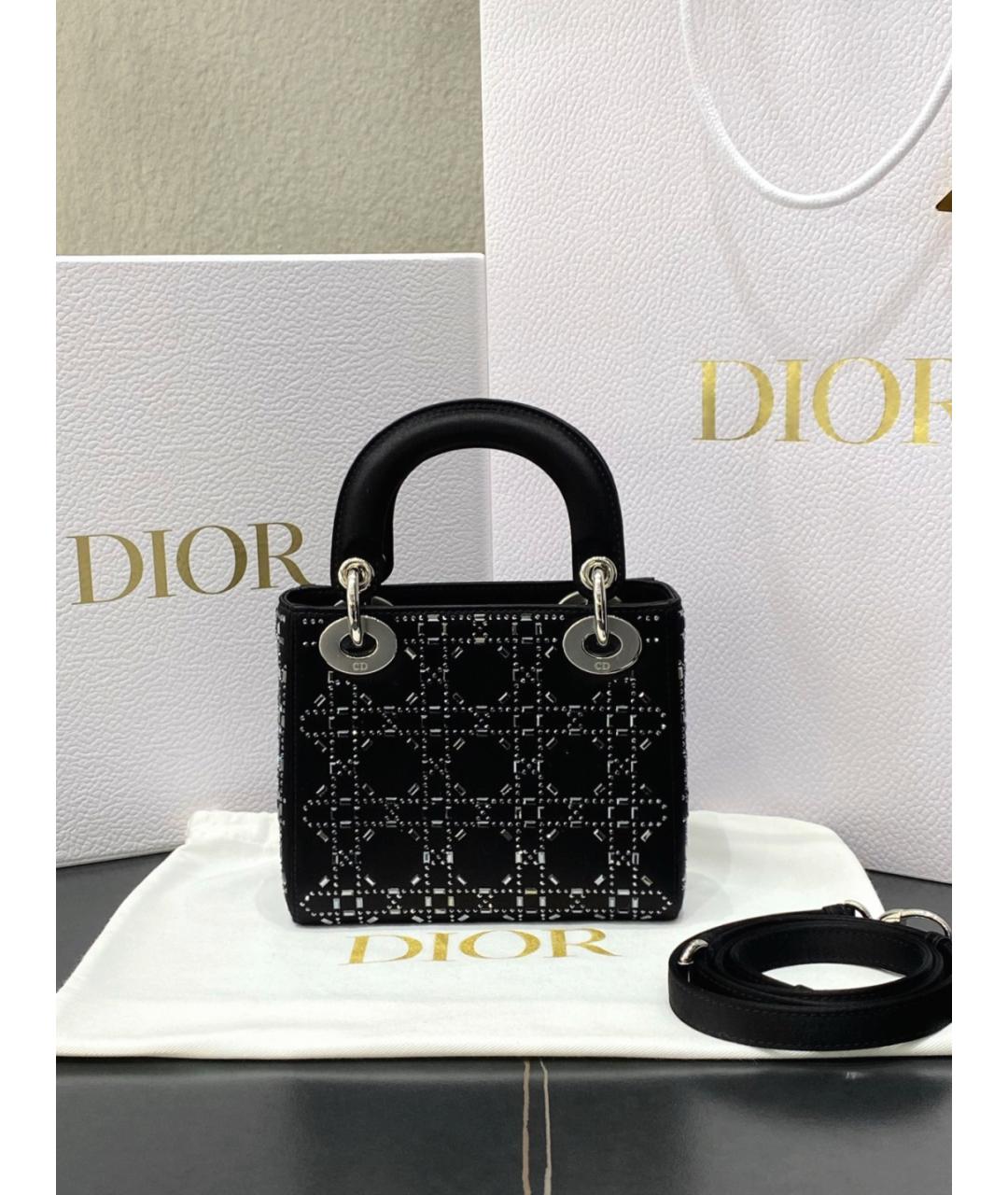 CHRISTIAN DIOR Черная сумка с короткими ручками, фото 3