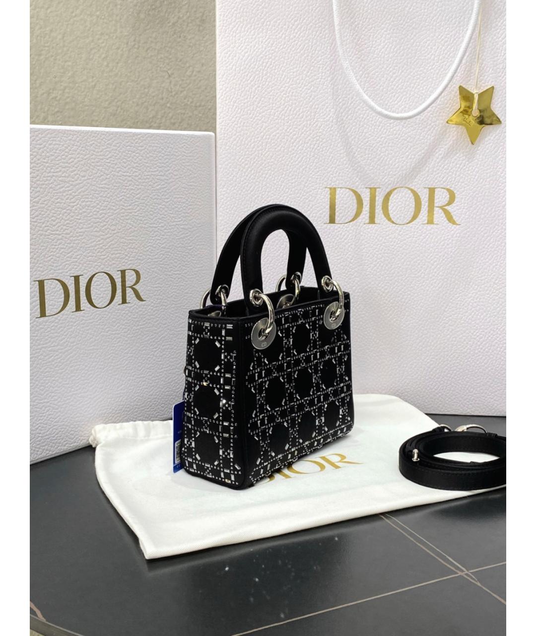 CHRISTIAN DIOR Черная сумка с короткими ручками, фото 5