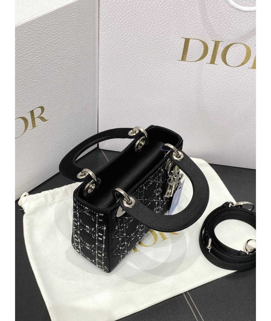 CHRISTIAN DIOR Черная сумка с короткими ручками, фото 6