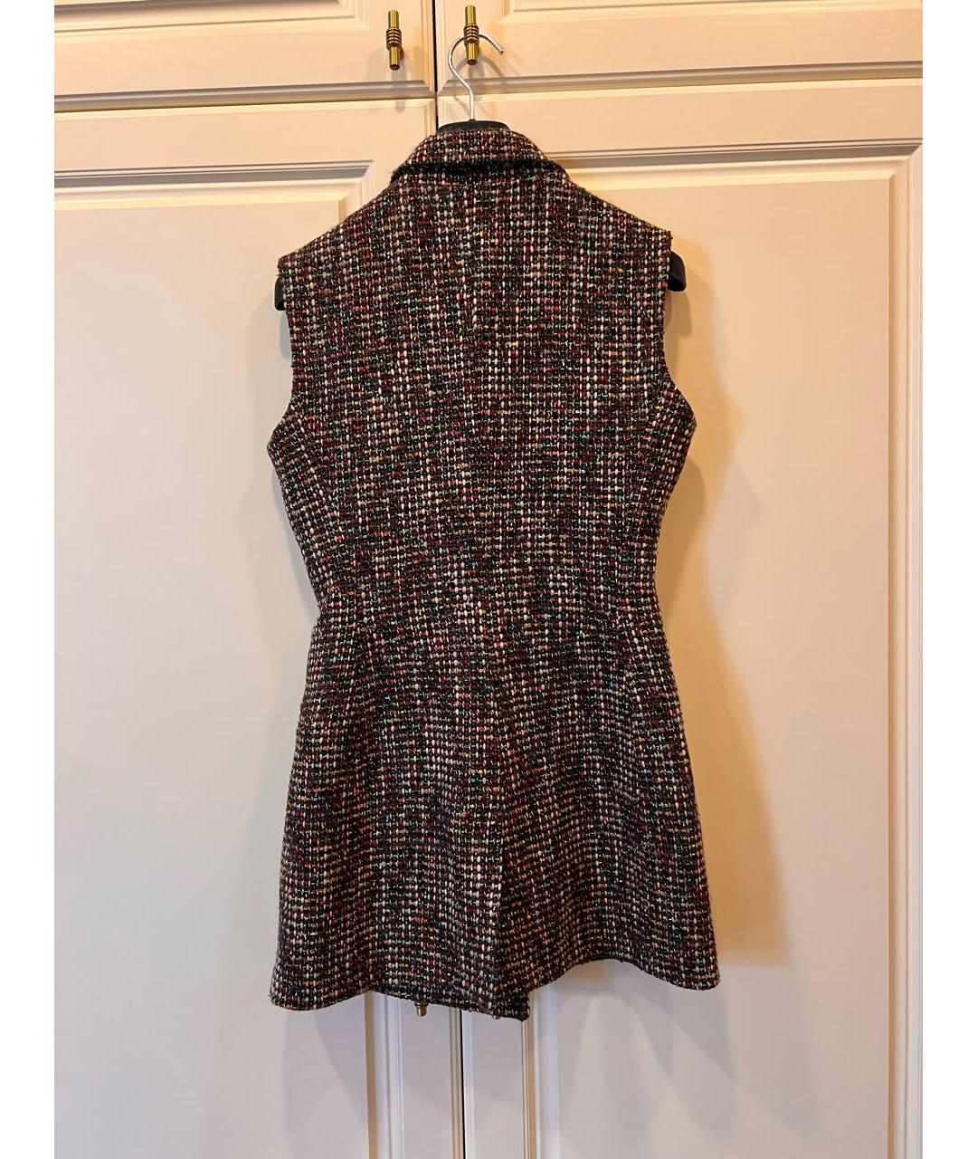 CHRISTIAN DIOR Мульти твидовый жилет, фото 4