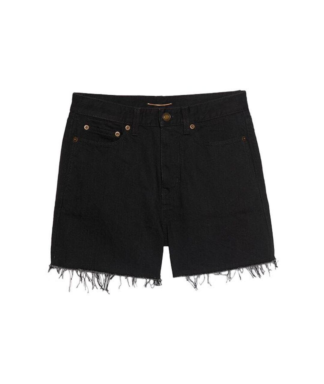 SAINT LAURENT Черные деним шорты, фото 9