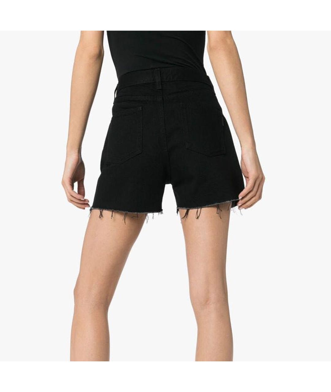SAINT LAURENT Черные деним шорты, фото 8