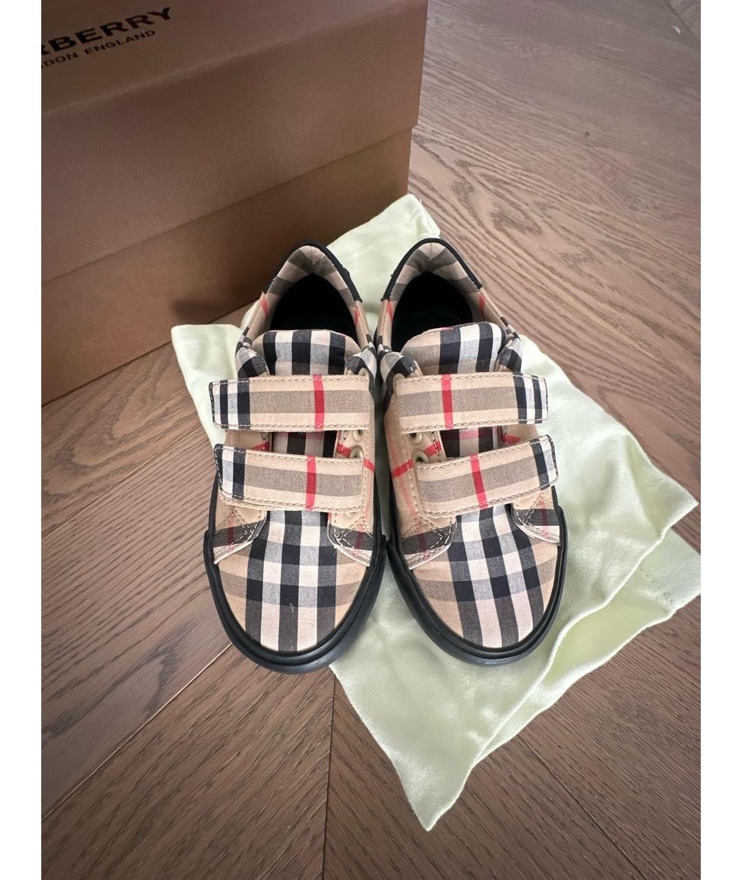 BURBERRY Мульти текстильные кеды, фото 2