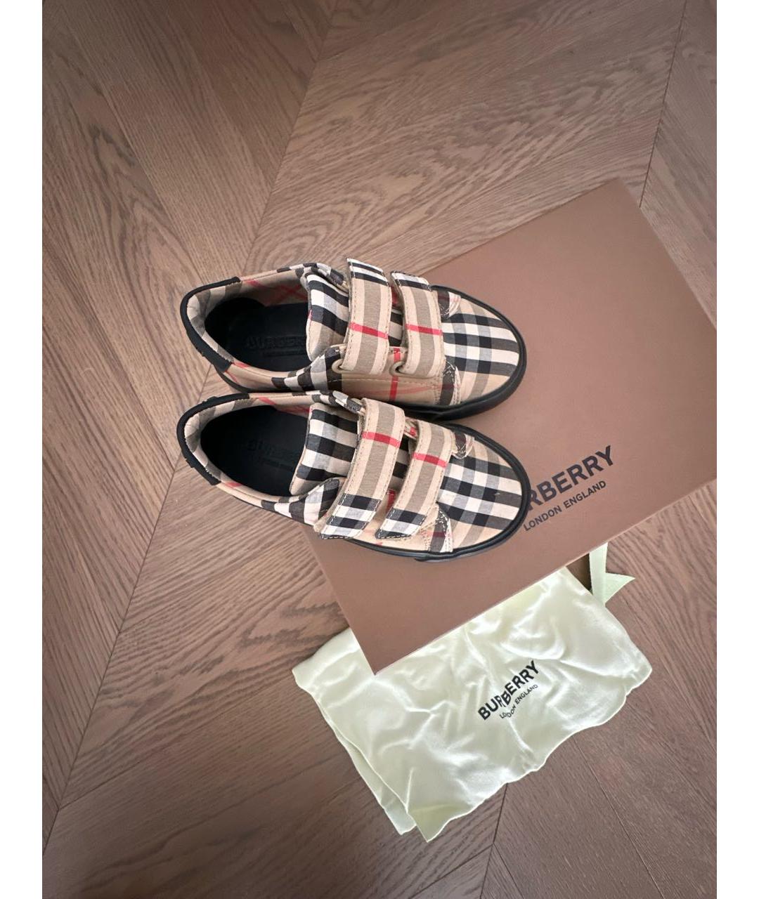 BURBERRY Мульти текстильные кеды, фото 5