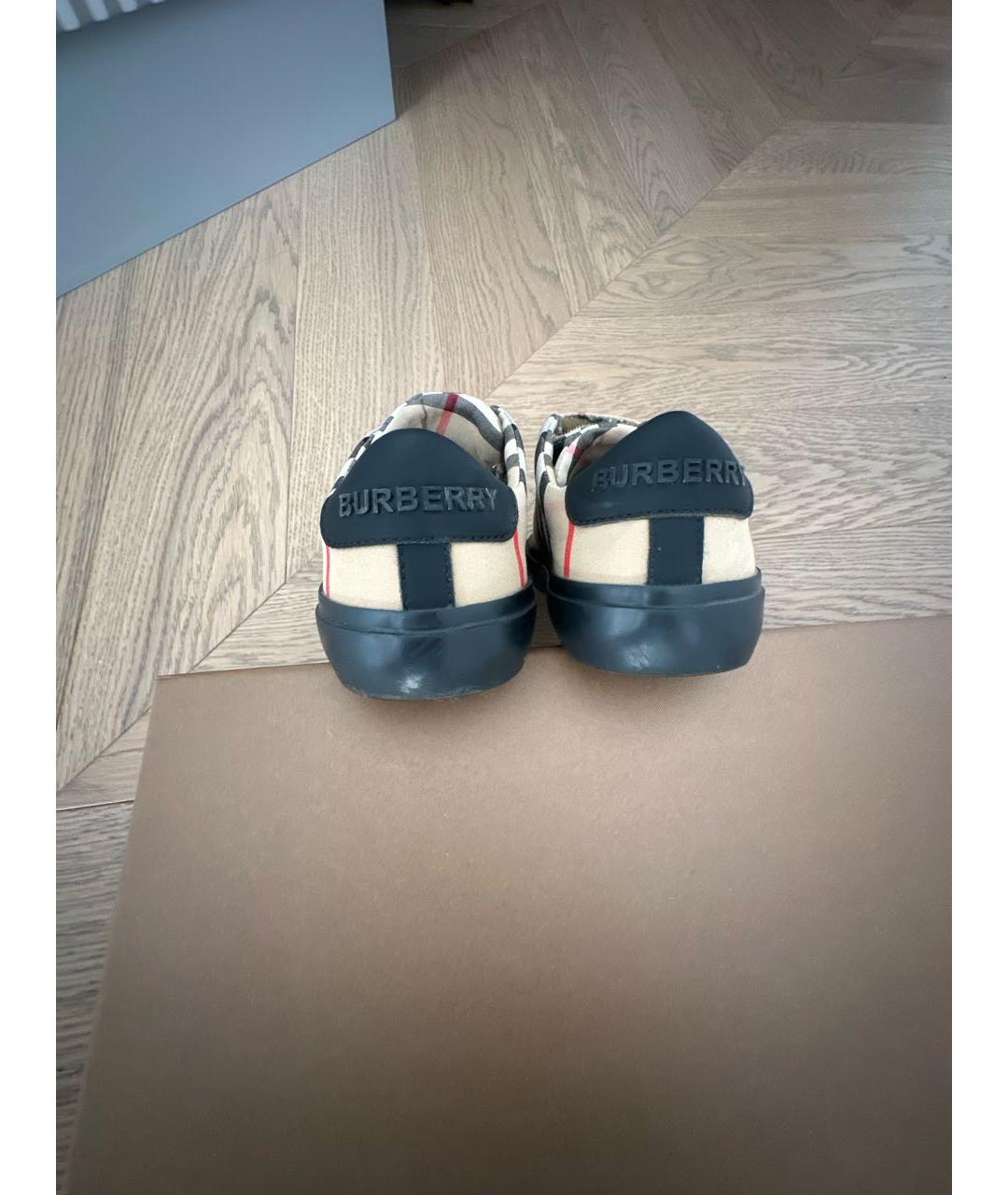 BURBERRY Мульти текстильные кеды, фото 4