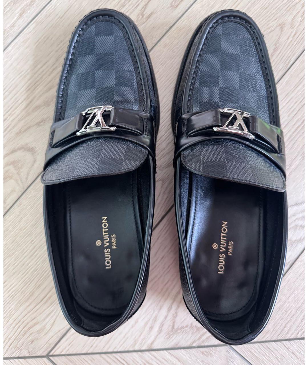 LOUIS VUITTON Черные лоферы, фото 5