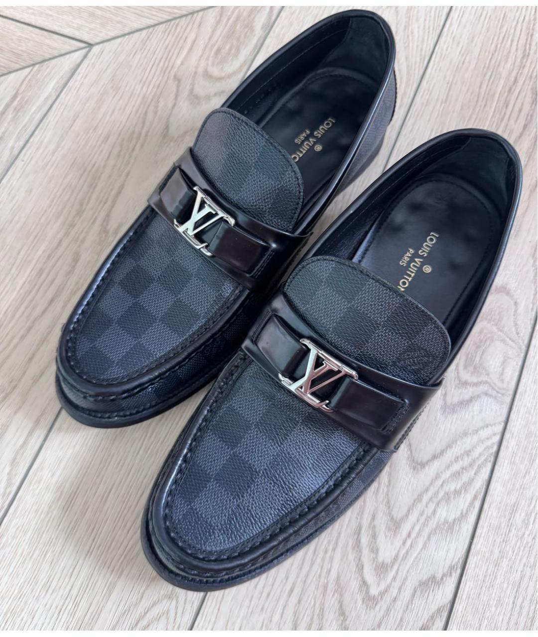 LOUIS VUITTON Черные лоферы, фото 6