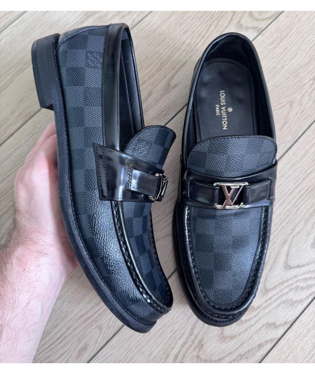 LOUIS VUITTON Черные лоферы, фото 2