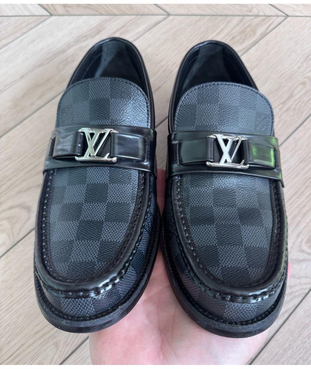 LOUIS VUITTON Черные лоферы, фото 4