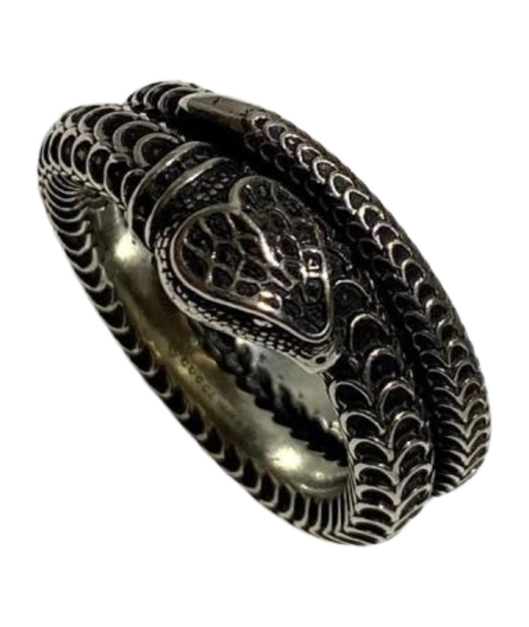 GUCCI Серебряное серебряное кольцо, фото 1