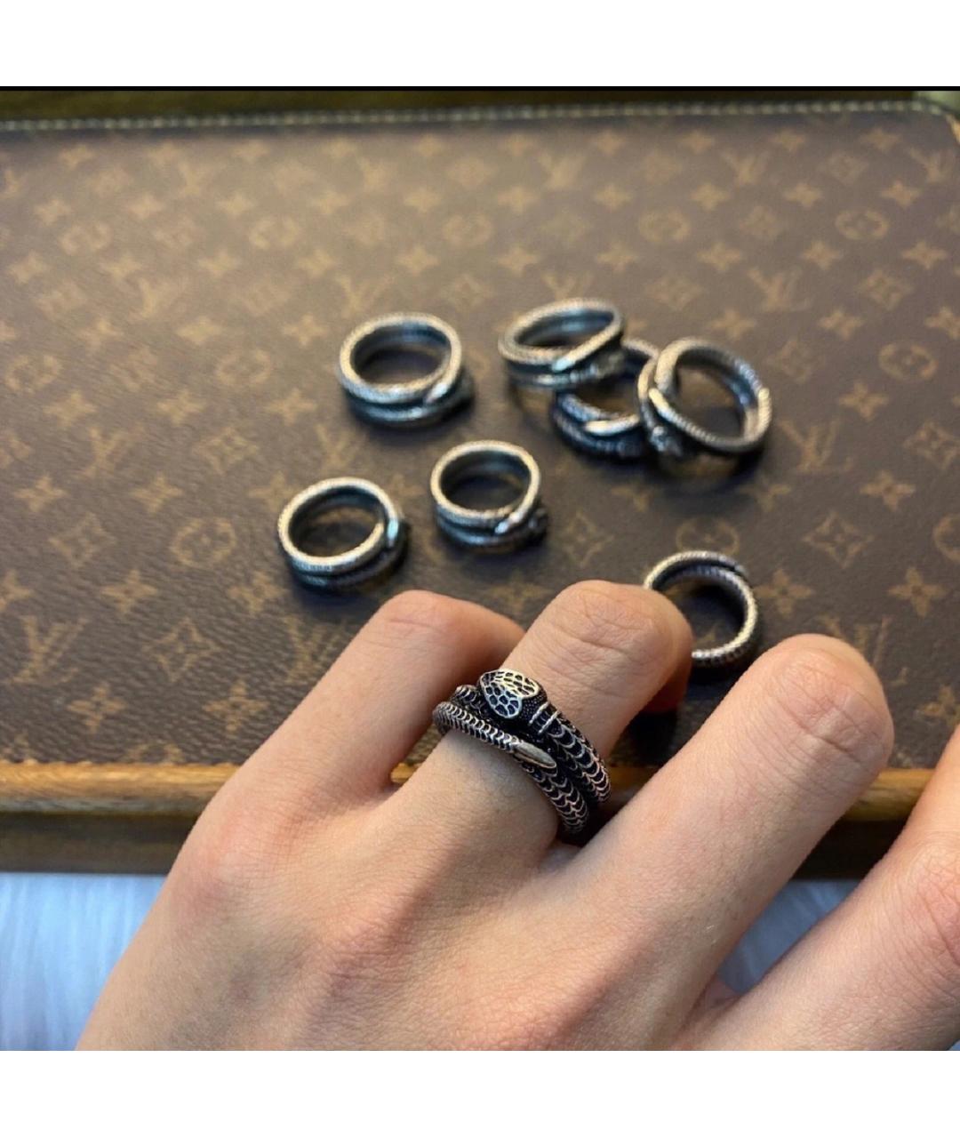 GUCCI Серебряное серебряное кольцо, фото 8