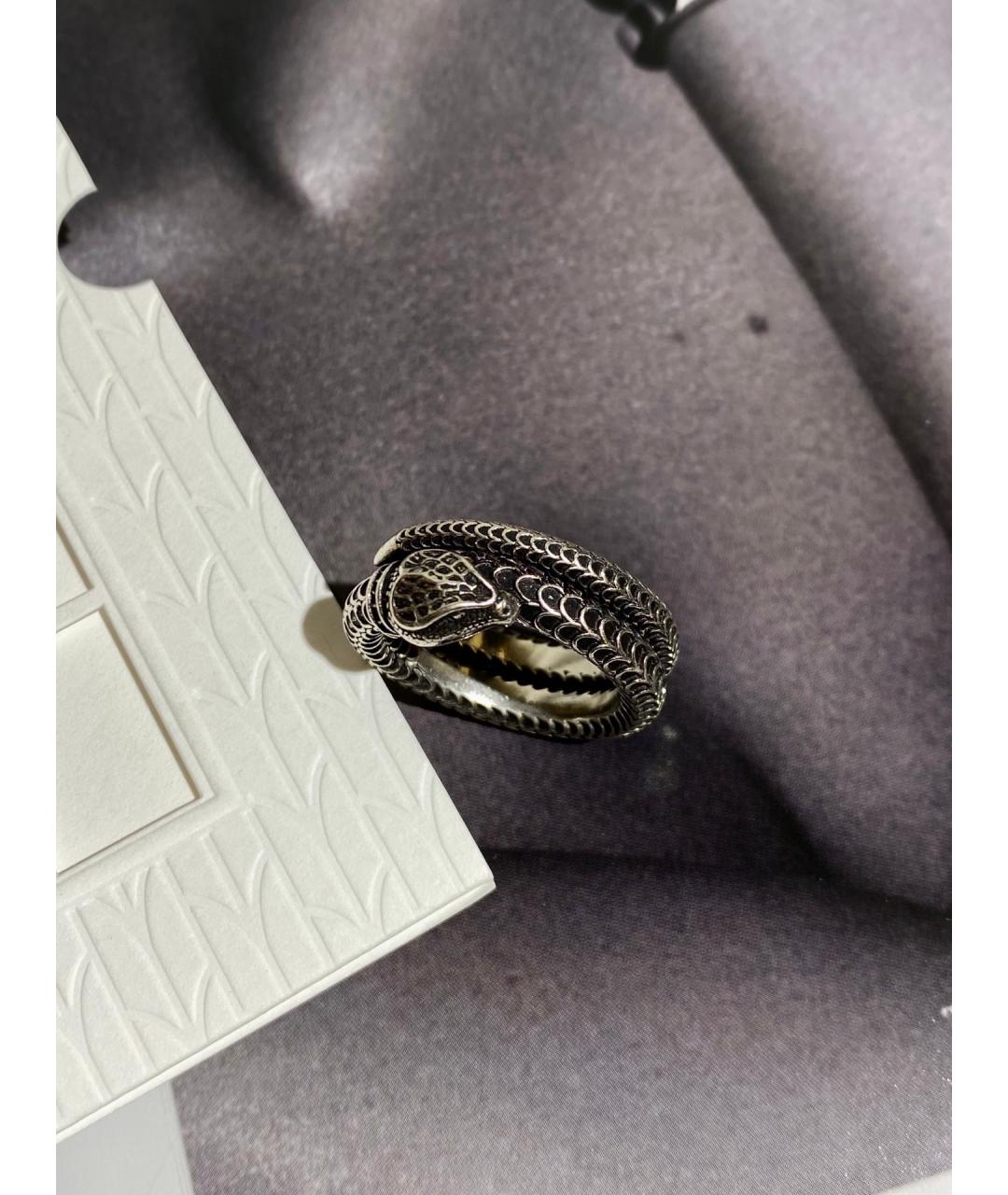 GUCCI Серебряное серебряное кольцо, фото 3