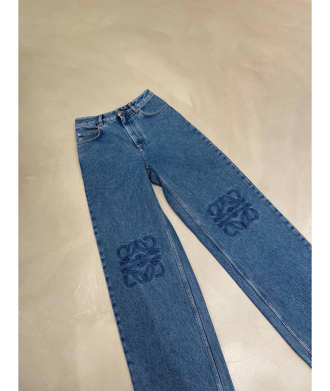 LOEWE Синие хлопковые прямые джинсы, фото 4