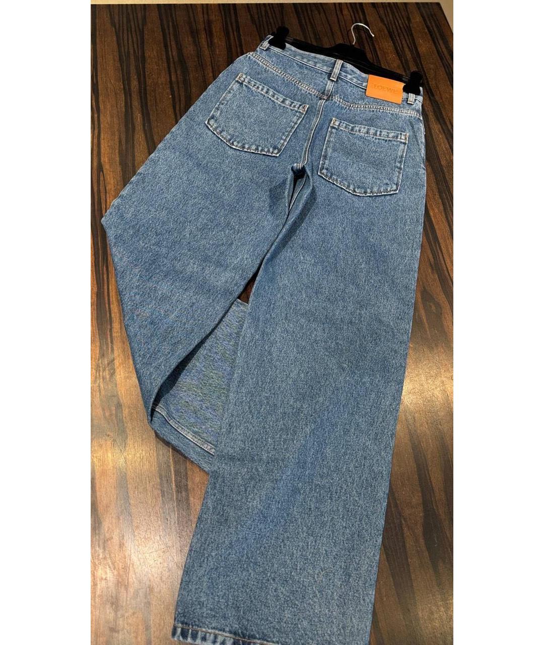 LOEWE Синие хлопковые прямые джинсы, фото 7