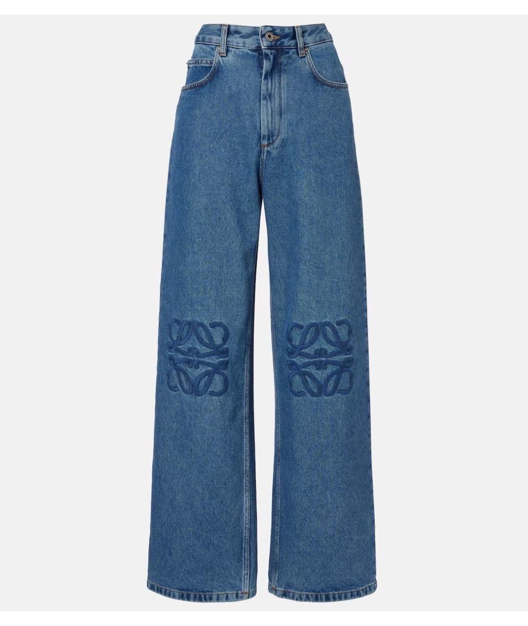 LOEWE Синие хлопковые прямые джинсы, фото 9