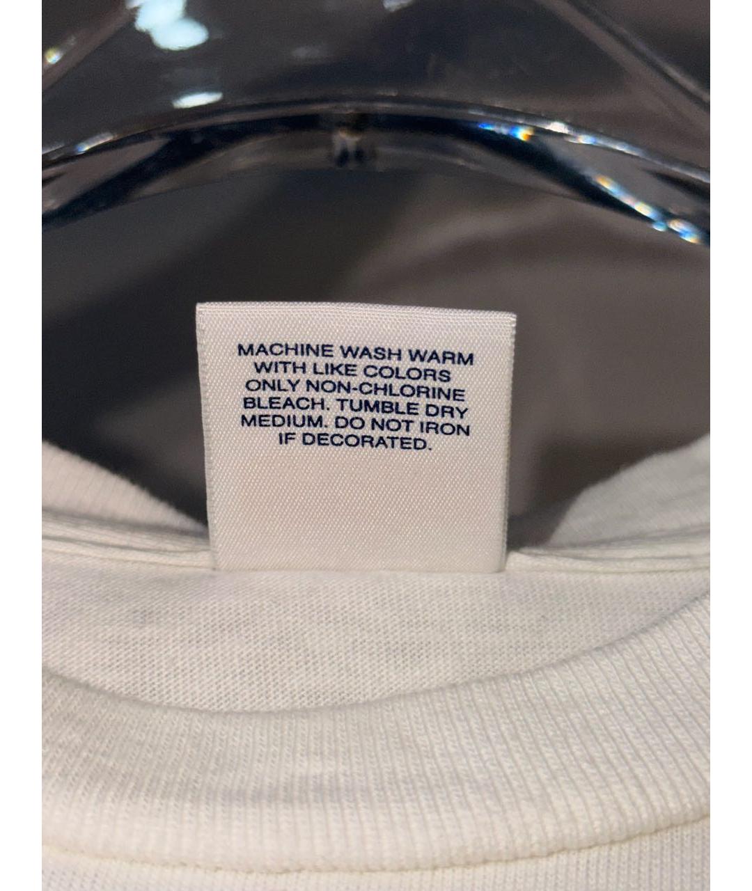 SUPREME Белая хлопковая футболка, фото 6